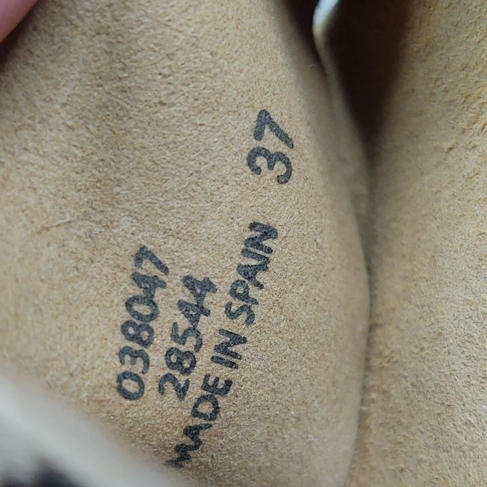 Like New Office Girl Leopard Calf Hair Flatform Espadrille Slide Sandal - Picture 15 of 16
